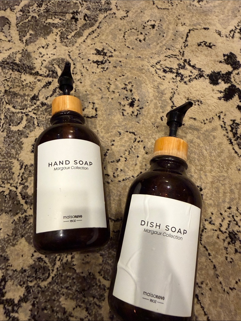 Margaux Collection Brown Soap Dispenser - Hand & Dish